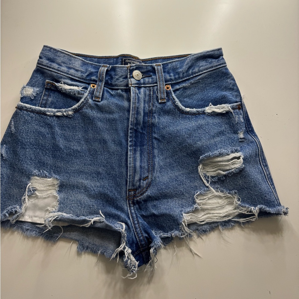 abercrombie denim shorts